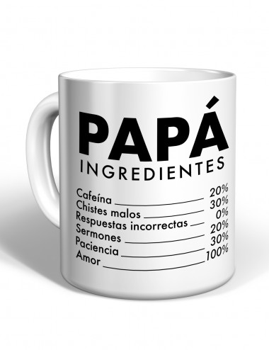 Taza - Papá ingredientes