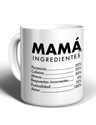 Taza - Mamá ingredientes