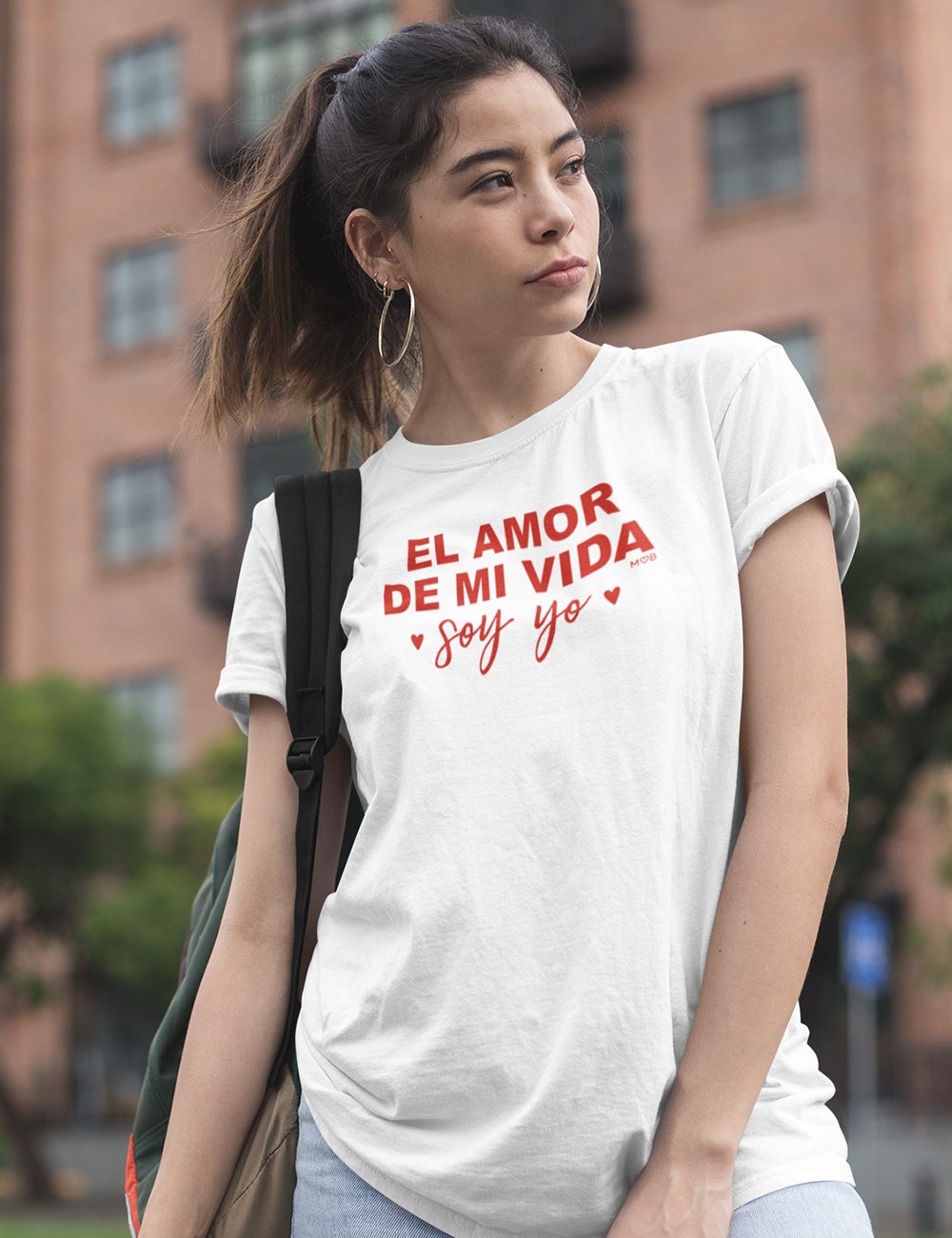 dinosaurio exposición serie Camiseta mujer regular - El amor de mi vida soy yo