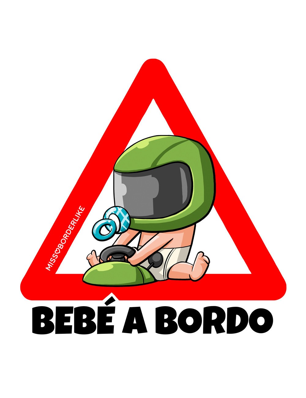 Adhesivo para coche Bebé a bordo Bebé y perrito personalizado – Mikeko